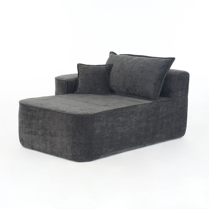 L-Shaped Sectional Sofa Couch With Chaise, Extra Deep Seats