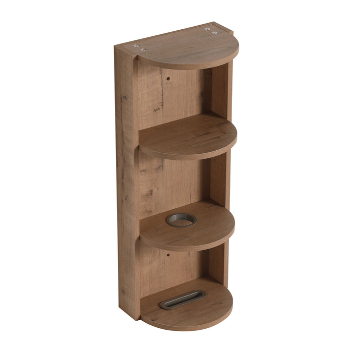 Wall Mounted Bathroom Vanity With Sink And Storage Rack, Soft Close Doors