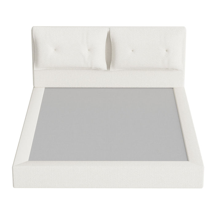 Airframe - Upholstered Bed Frame With Double Layered Upholstered Headboard