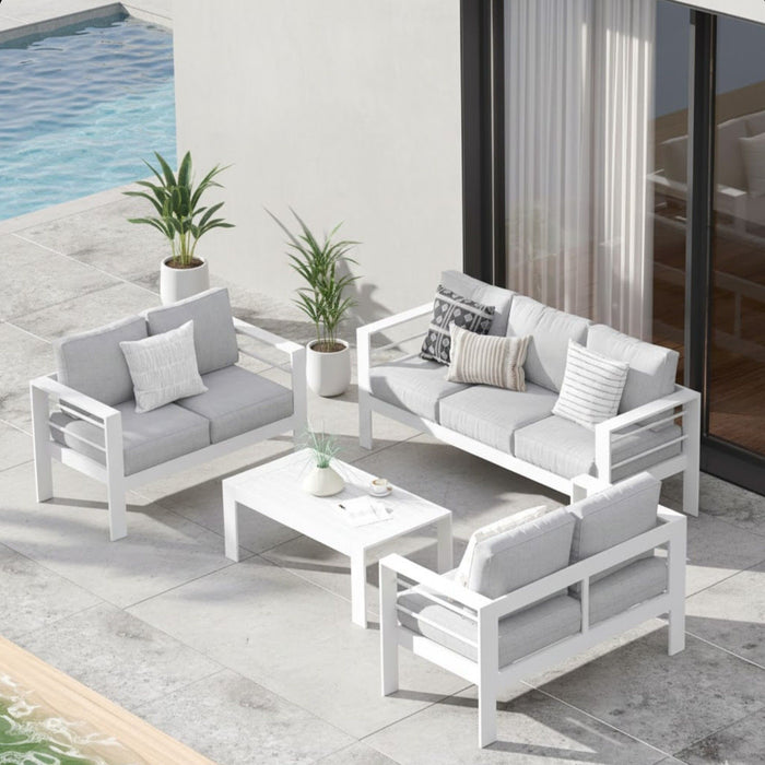 Outdoor Patio Set With All-Weather Thick Cushions
