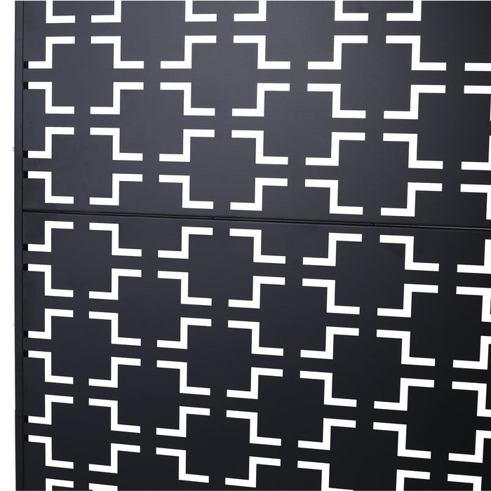Outdoor & Indoor Metal Privacy Freestanding Decorative Screen