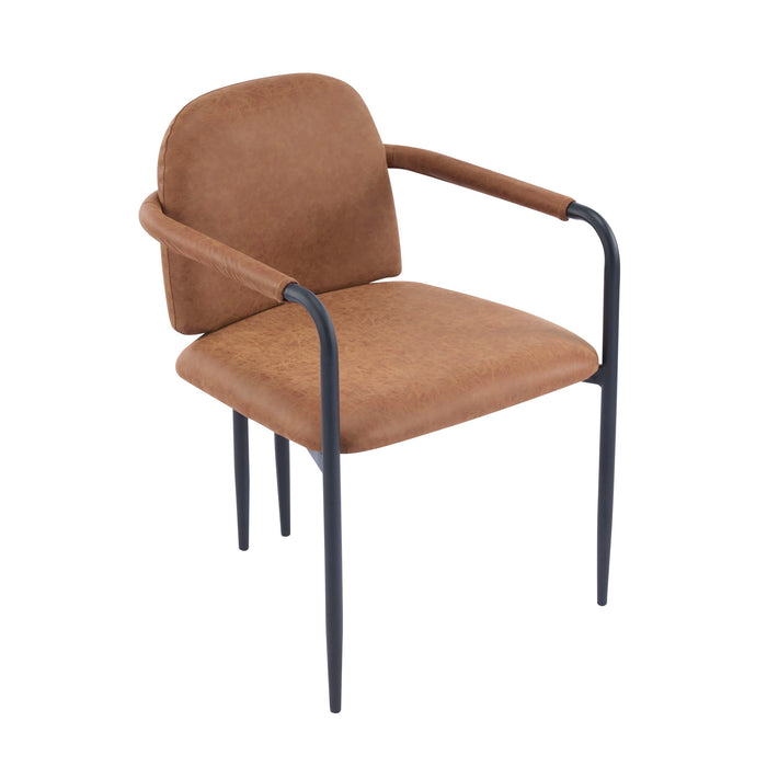 Modern Dining Chair Set With Durable Iron Frame And Comfortable Fabric Upholstery
