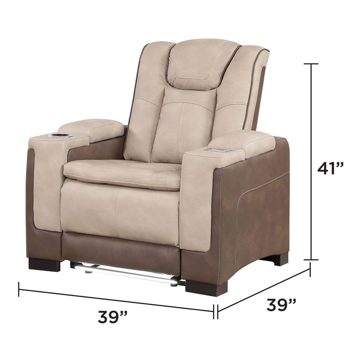 Bruno - Power Recliner Chair With LED Lighting