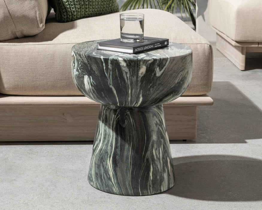 Merz - Outdoor Stool / Table - Green