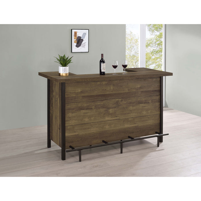 Lampton - Freestanding Home Bar - Oak