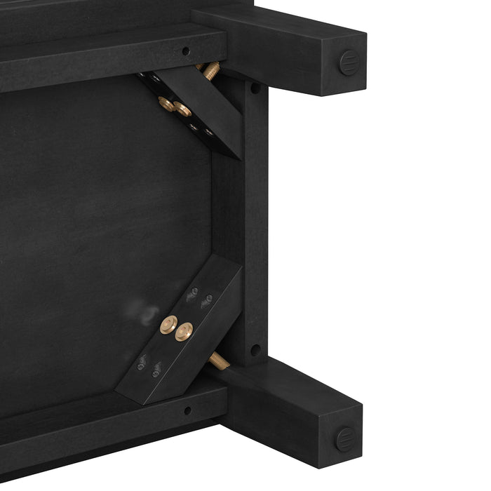 Media Console With 4 Drawers And Cable Management