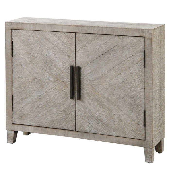 Adalind - Washed Accent Cabinet - White Washed