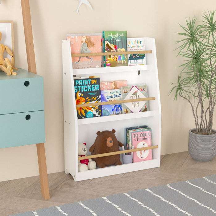 3 Tier Book Shelf, Compact Storage For Bedrooms