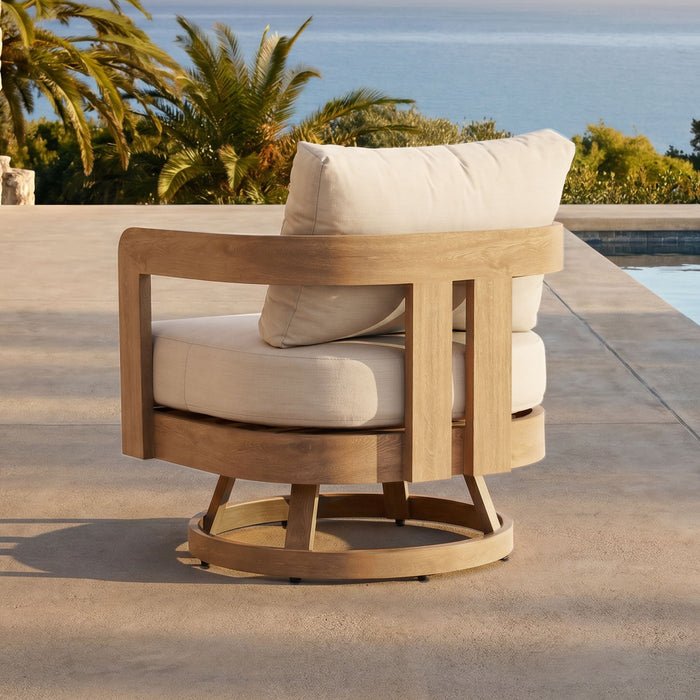 Swivel Chair For Patio - Oak