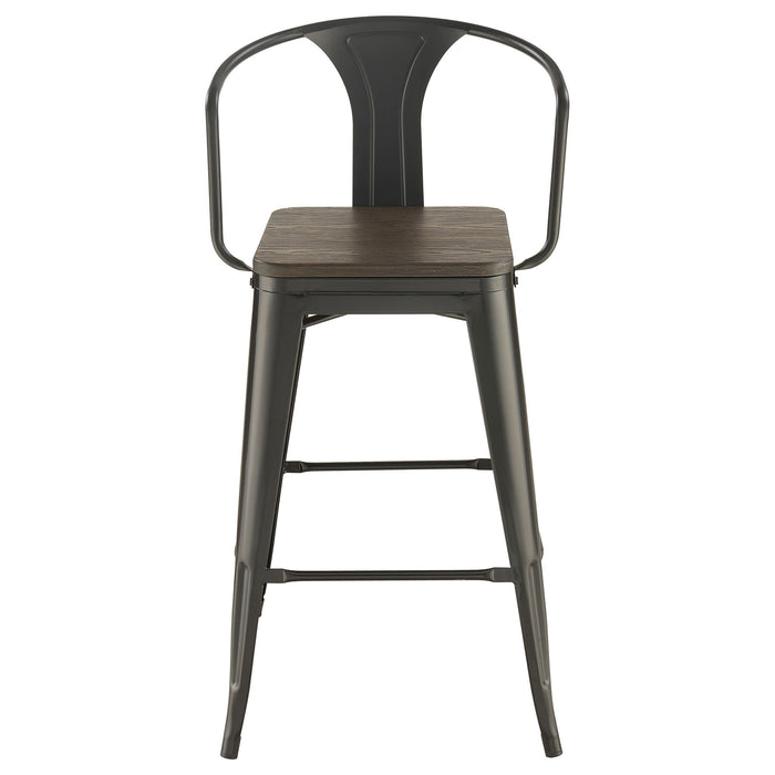 Staccato - 3 Piece Square Bar Table Set - Dark Brown