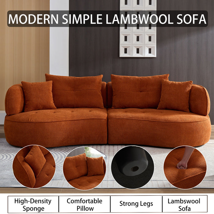 Modular Sofa, Durable Fabric, Solid Wood Frame, High Density Sponge Padding, Seating For 4
