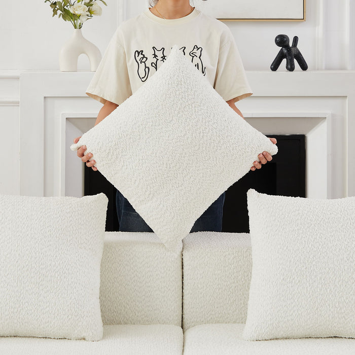 L - Shaped Modular Sofa With Deep Seat And 11 Pillows