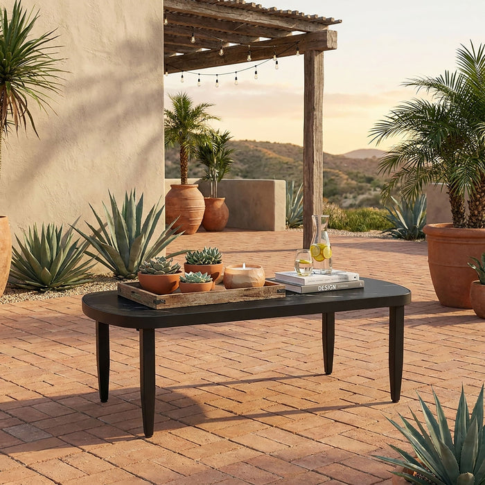 Outdoor Elegance Table, Rounded Corners