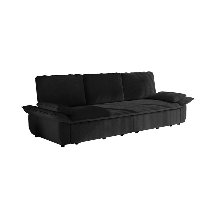 King Size Pull Out Sofa Bed, 3 In 1 Convertible Multifunctional