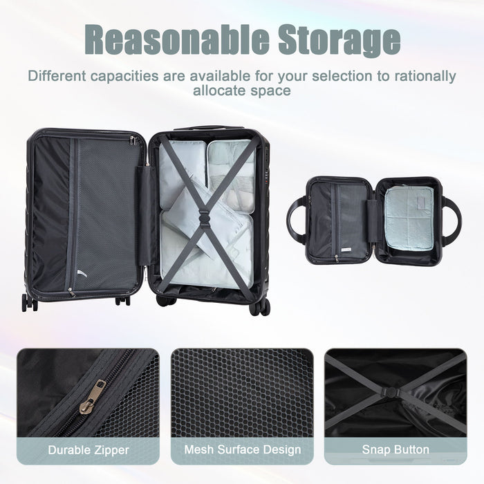 Spinner Luggage Set With Combination Lock