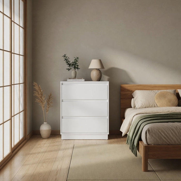3 Drawer Nightstand, Bedroom Side Table