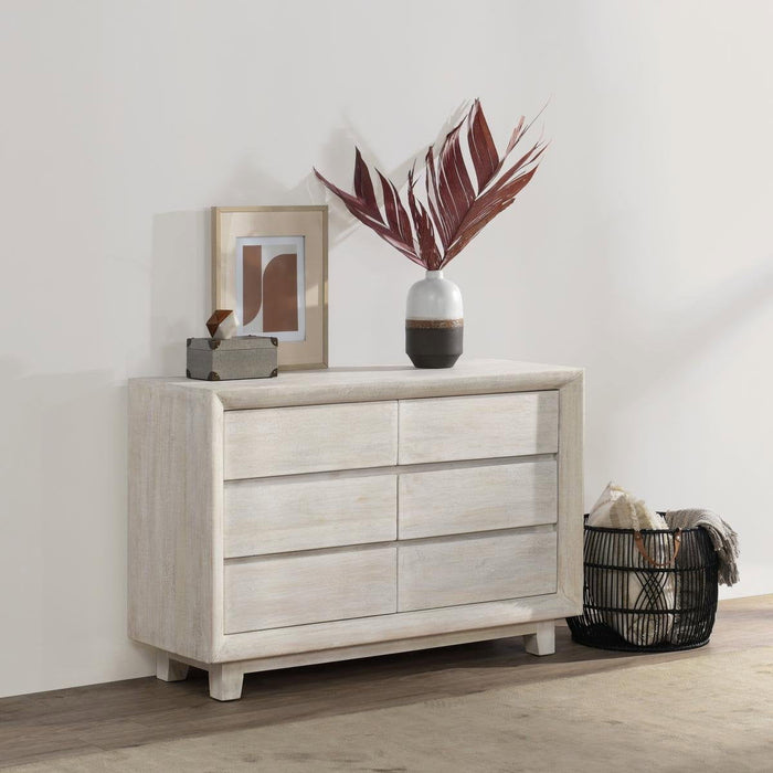 Reece - 6 Drawer Dresser - Seashell White