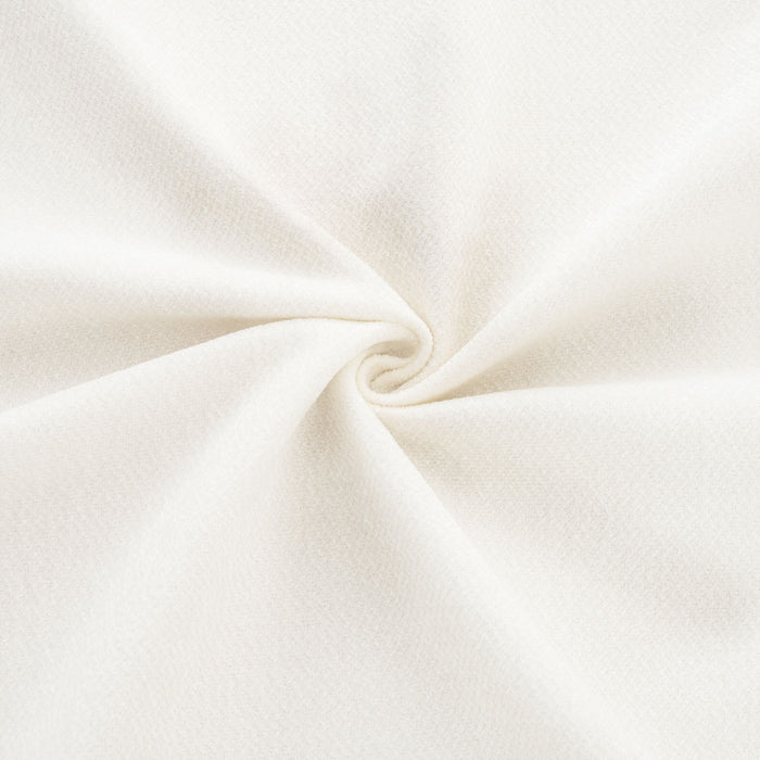 Contemporary Elegant White Chenille Sofa With Storage And Ottoman