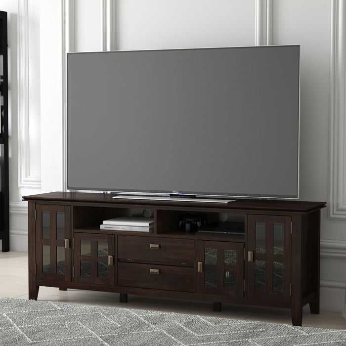 Artisan - TV Media Stand - Tobacco Brown