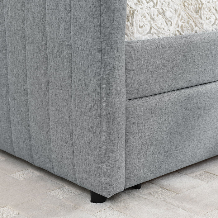 Upholstered Queen Daybed With 2 Drawers