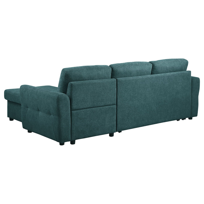 Kenna- Sleeper Sectional Sofa With Storage Ottoman