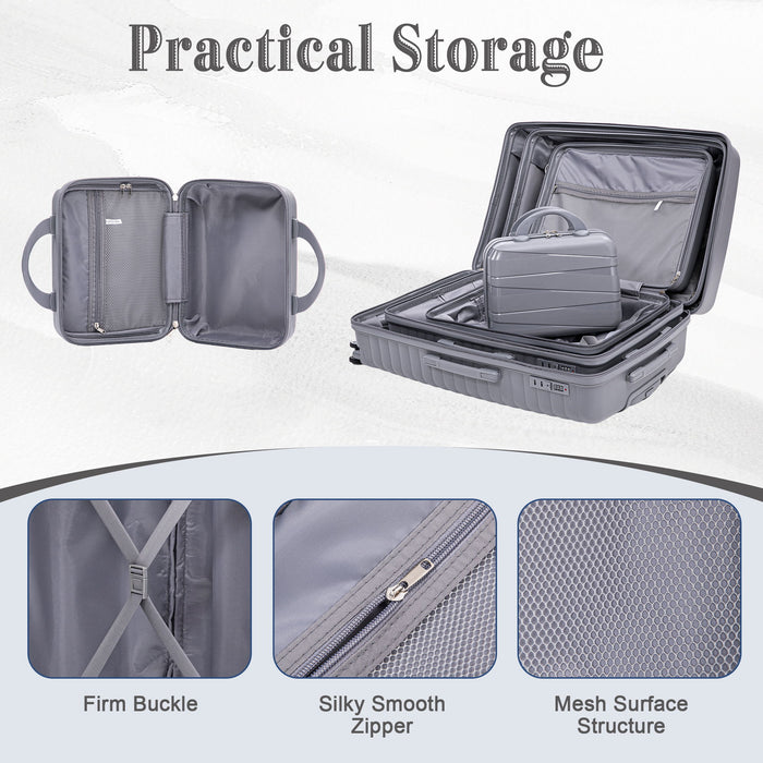 4 Piece Luggage Set, Combination Lock