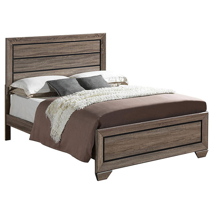 Oatfield - Queen Panel Bed - Brown