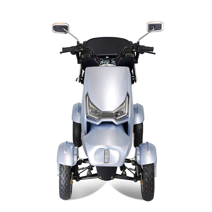 Electric Mobility Scooter With Big Size, High Power - Silver