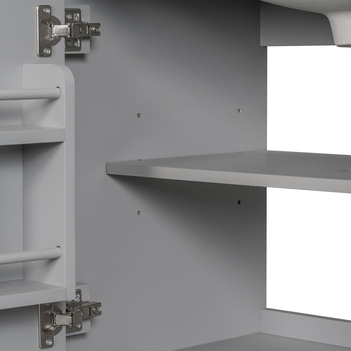 Modern Bathroom Vanity Base Only With Doors And Drawer