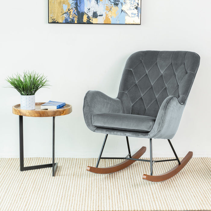 Hannah - Rocking Chair - Gray