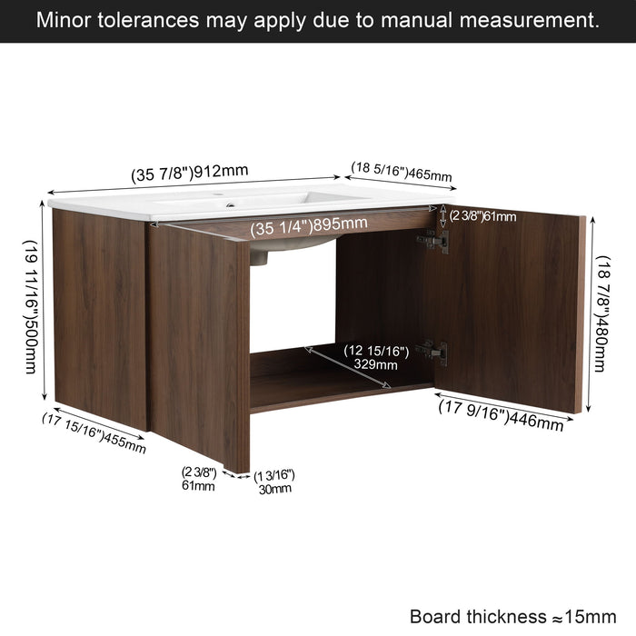 Floating Bathroom Vanity With Sink Combo