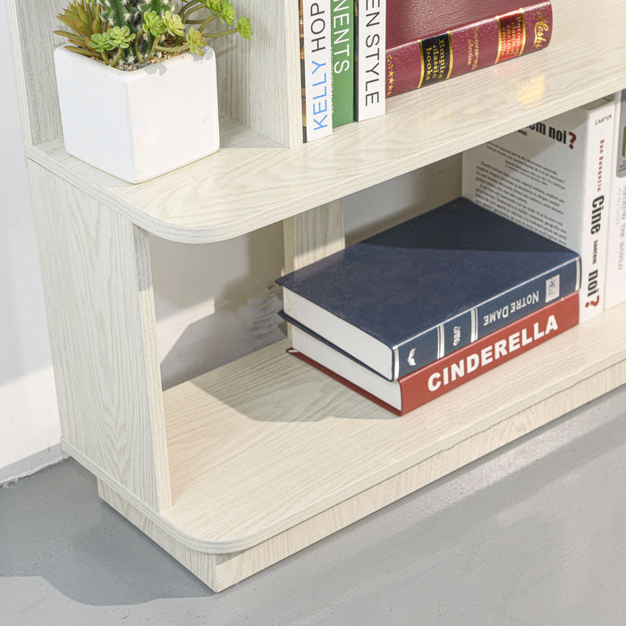 Modern 5 Tier Open Storage Bookcase