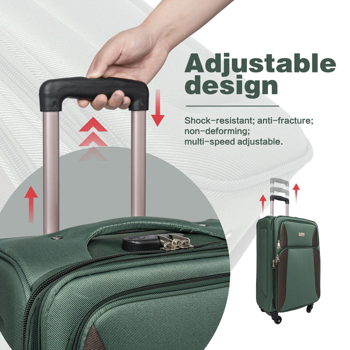 4 Piece Set Softshell Luggage