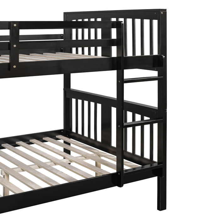 Bunk Bed With Ladder For Bedroom