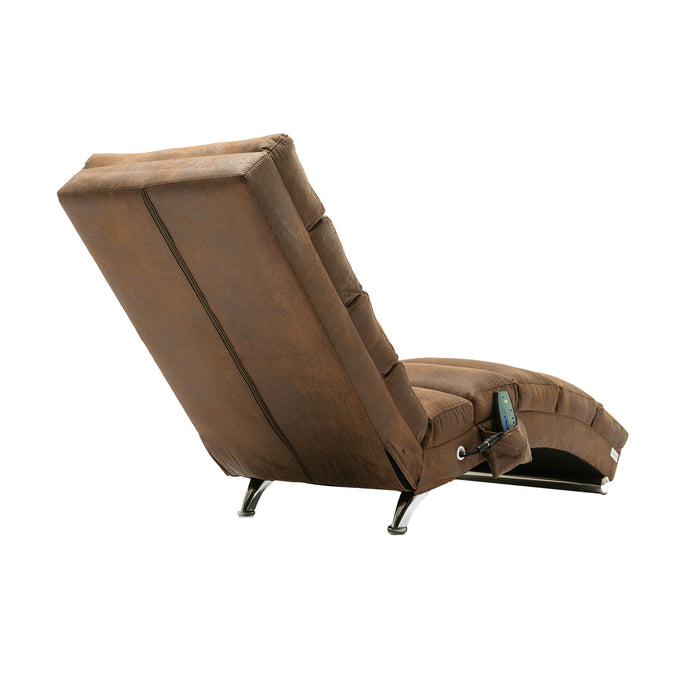 Massage Chaise Lounge Indoor With Remote Control, Ergonomic Electric Massage Lounger