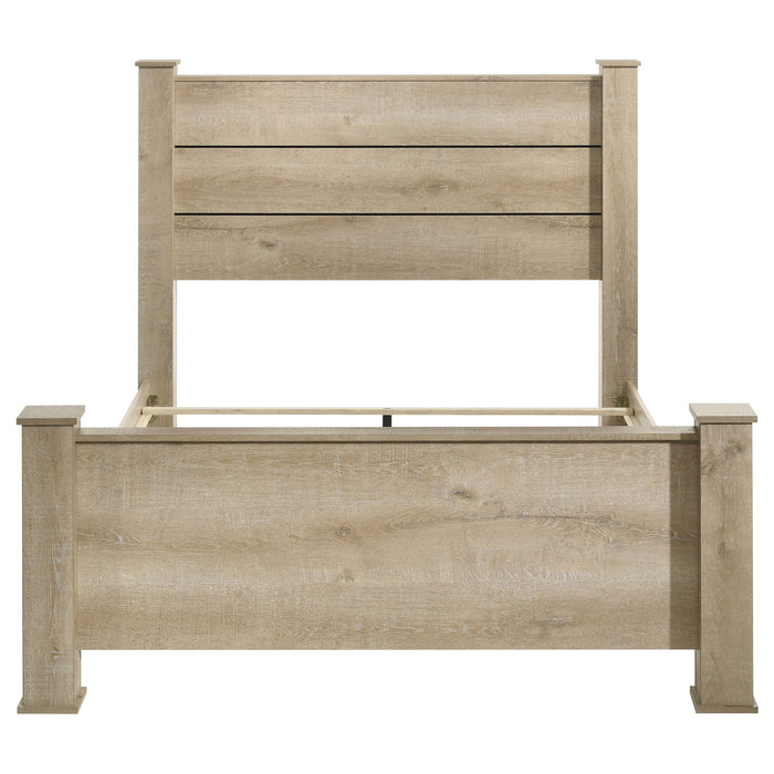Sansome - Queen Panel Bed - Oak