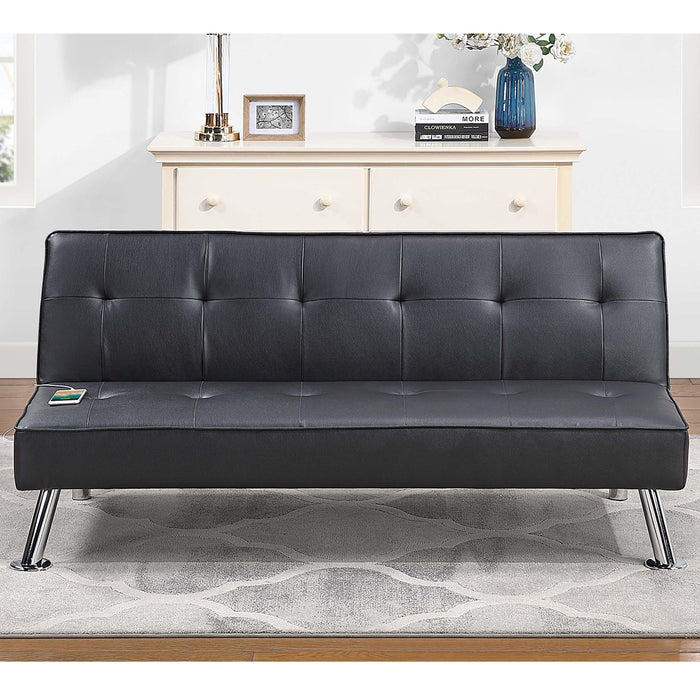 Tufted Sofa With USB Port For Living Room