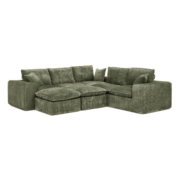 Sectional Sofa With Moveable Ottoman