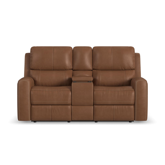 Linden - Power Reclining Loveseat With Console & Power Headrests & Lumbar