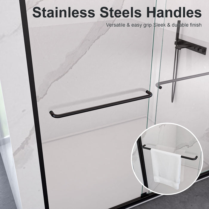 Modern Semi Frameless Double Sliding Shower Door