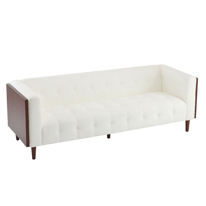 Contemporary 3 Seater Sofa With Tufted Design