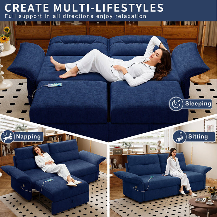 Sofa Bed With Convertible Design, Living Room Furniture