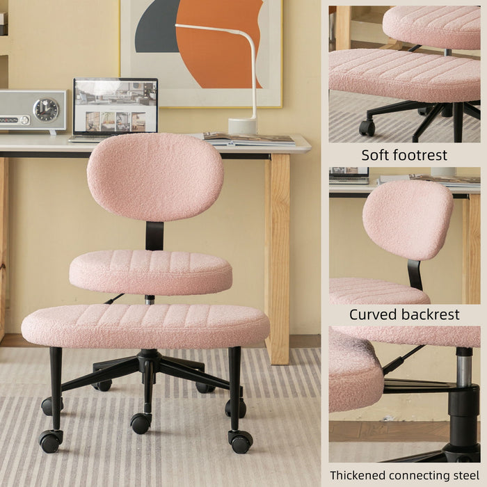 Ergonomic Cross Legged Office Chair With Back Support