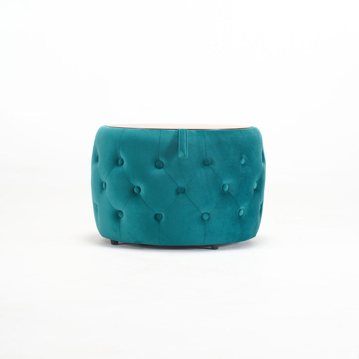 Nesting Ottomans 2 Piece With Tray, 4 In 1 Function