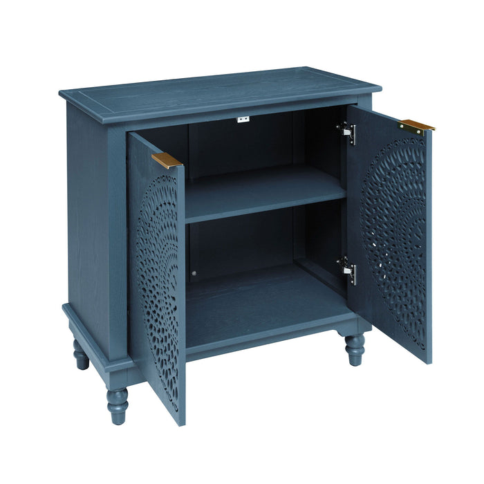 Hollow - Carved 2 Doors Accent Cabinet