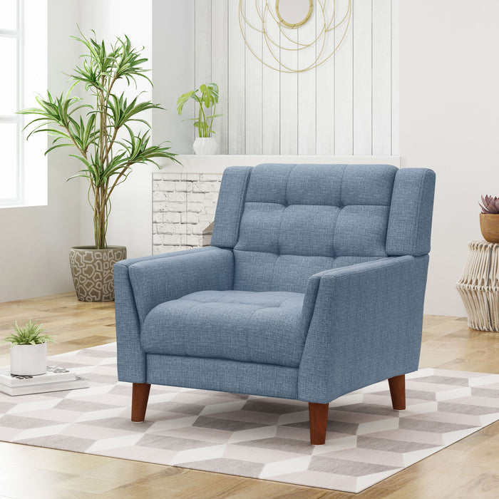 Luminaesque - Fabric Upholstered Armchair With Tufted Back