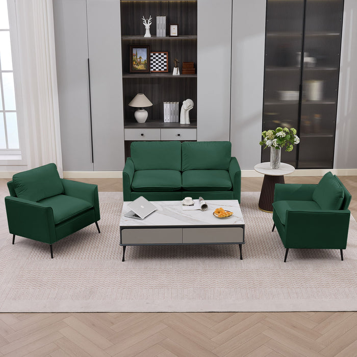 Upholstered Loveseat, For Living Room