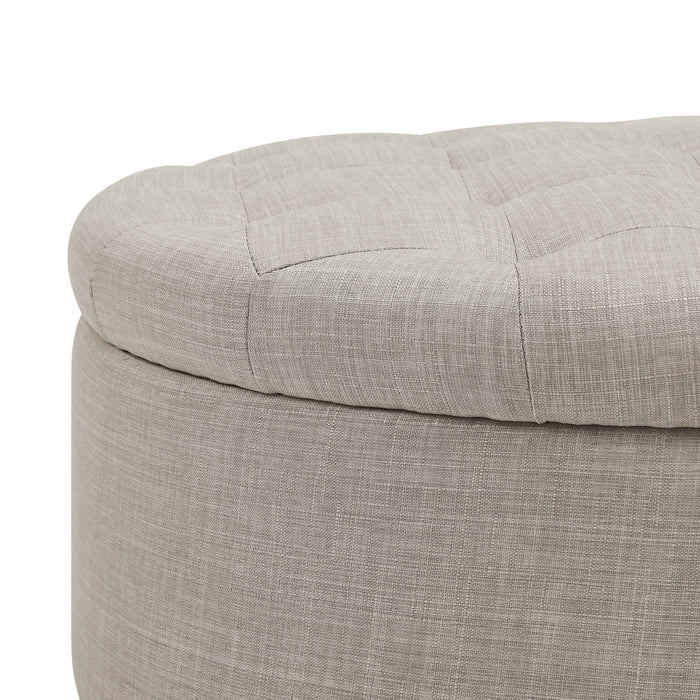 Tufted Storage Ottoman With Upholstery