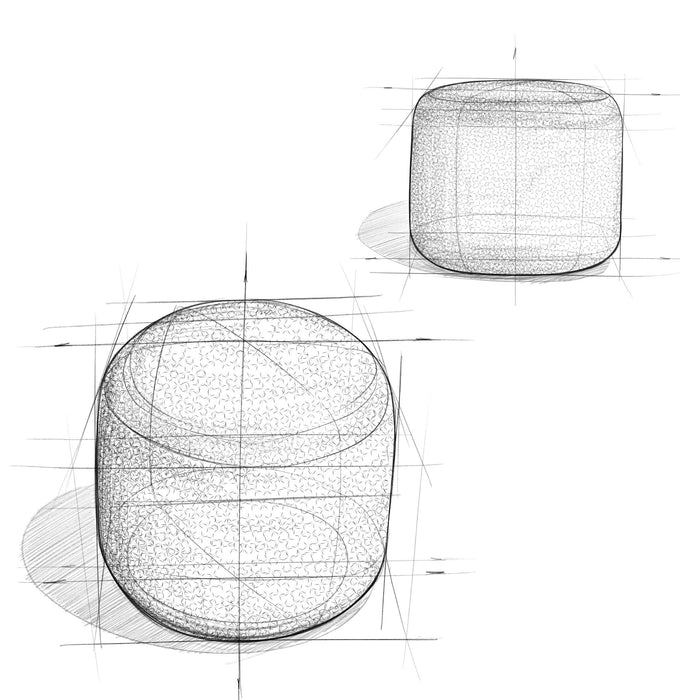 Bayley - Versatile Round Braided Pouf