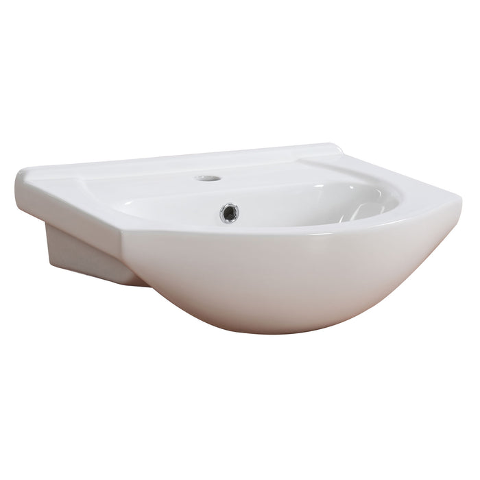 20" Bathroom Vanity With Bulged Sink, Freestanding Single Vanity Set, Soft Close Door